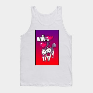 WE WUV YOU DOGGOS CARD PLUS Tank Top